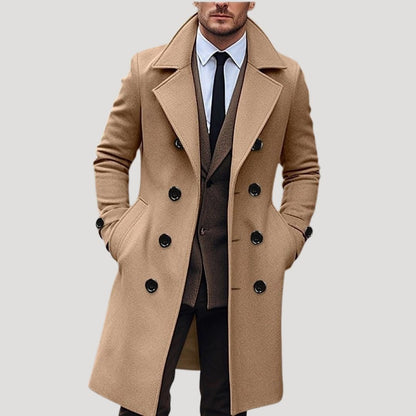 Manteau Homme Hiver-Lang, Long et Élégant