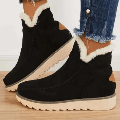 Bottes Femme Hiver Fourrure Artificielle Chaude - PanierRoyale