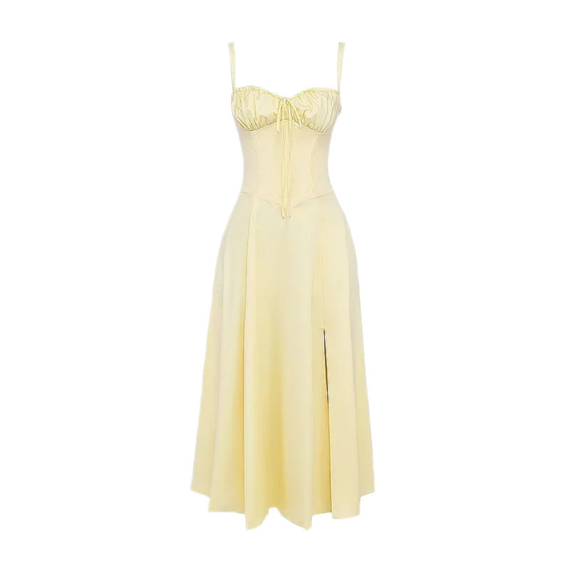 Robe Courte en Cuir Simili Féminine et Élégante
