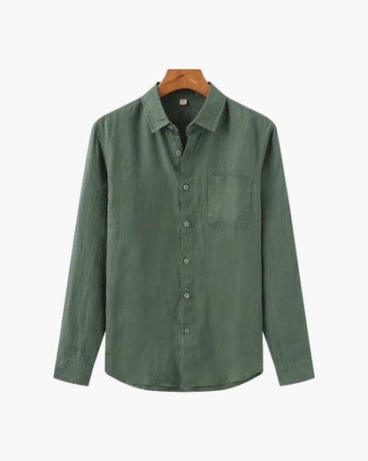 Chemise Homme Léger Lin Coton Été