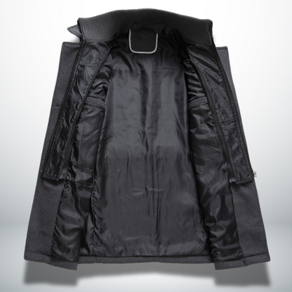 Manteau Homme Élégant avec Fermeture Boutons