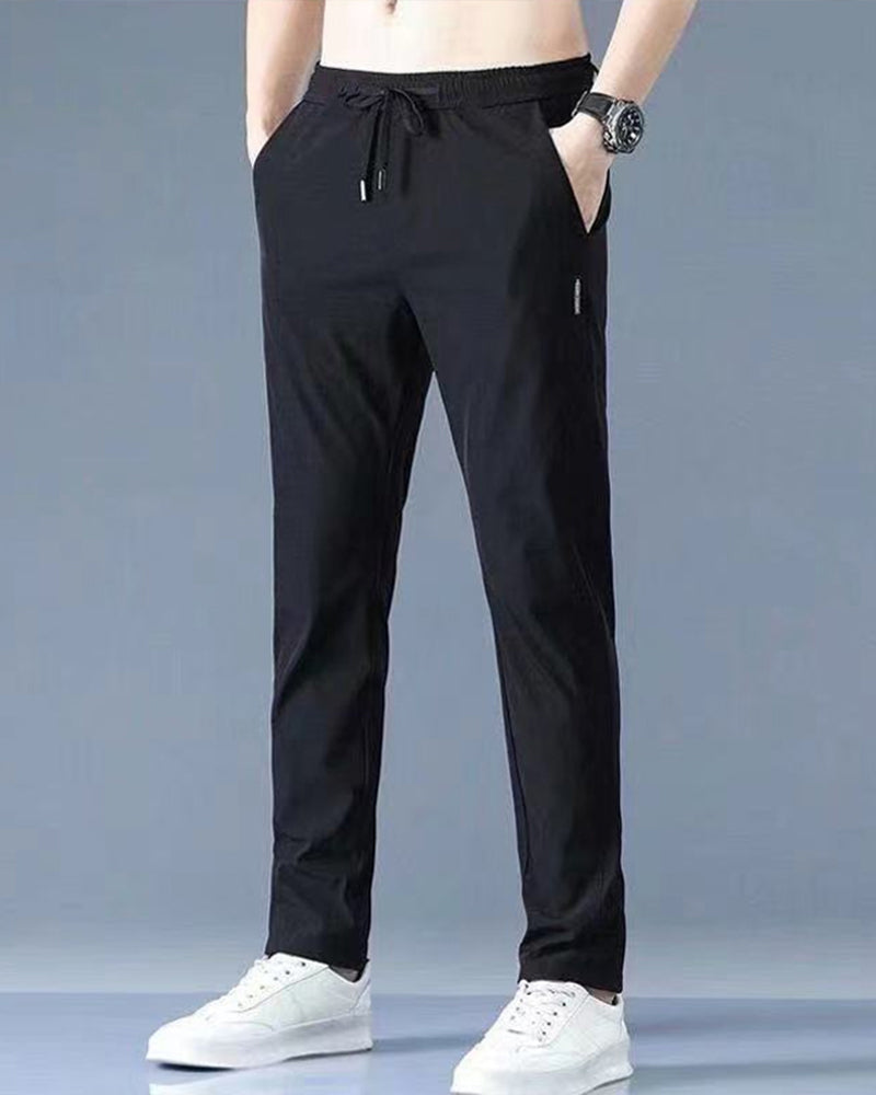 Pantalon de jogging confortable avec cordons et coupe ajustée