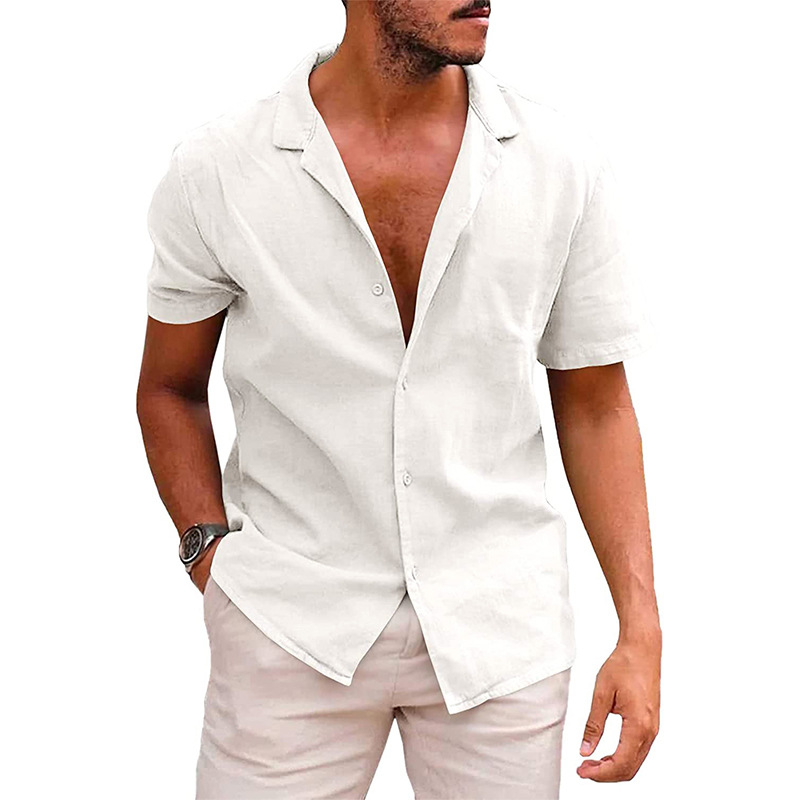 Chemise Homme Décontractée pour Été