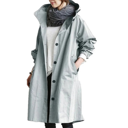 Manteau Femme Imperméable Long et Élégant