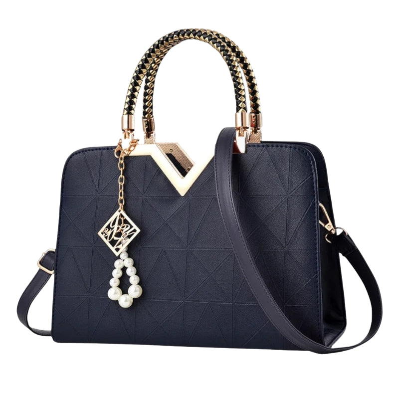 Sac à main Femme élégant avec fermeture éclair et détails cousus