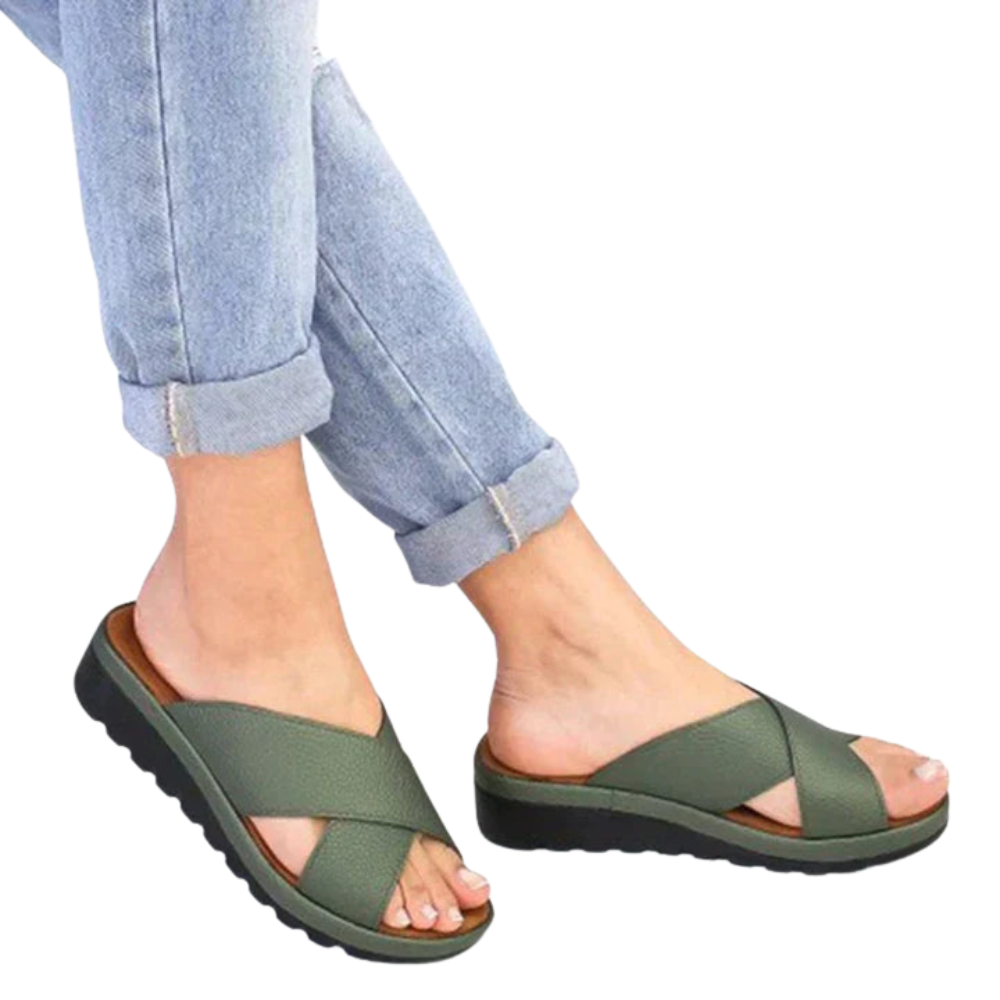 Pantoufles Femmes Confortables à Bout Ouvert