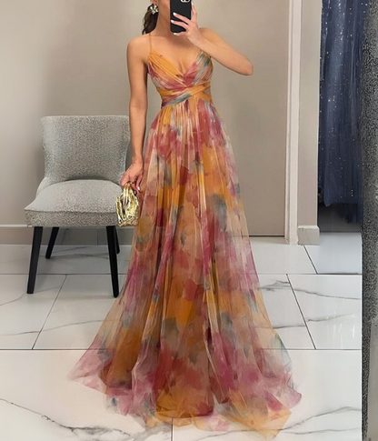 Robe Femme Florale Chic avec Ceinture Élastique - PanierRoyale