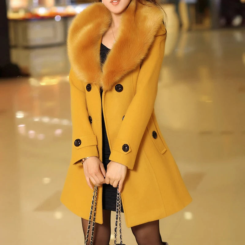 Manteau Femme Hiver Chic à Capuche Colorée