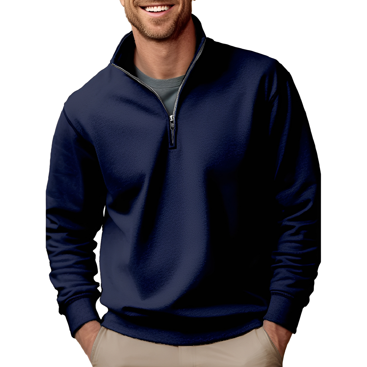 Pull Homme Zippé Classe et Confortable pour Tous les Jours