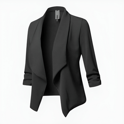 Blazer Féminin Manches Longues avec Fermeture Éclair pour Femme