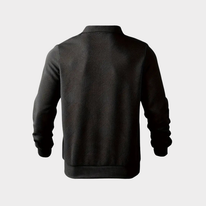 Pull Homme Col Zippé Décontracté