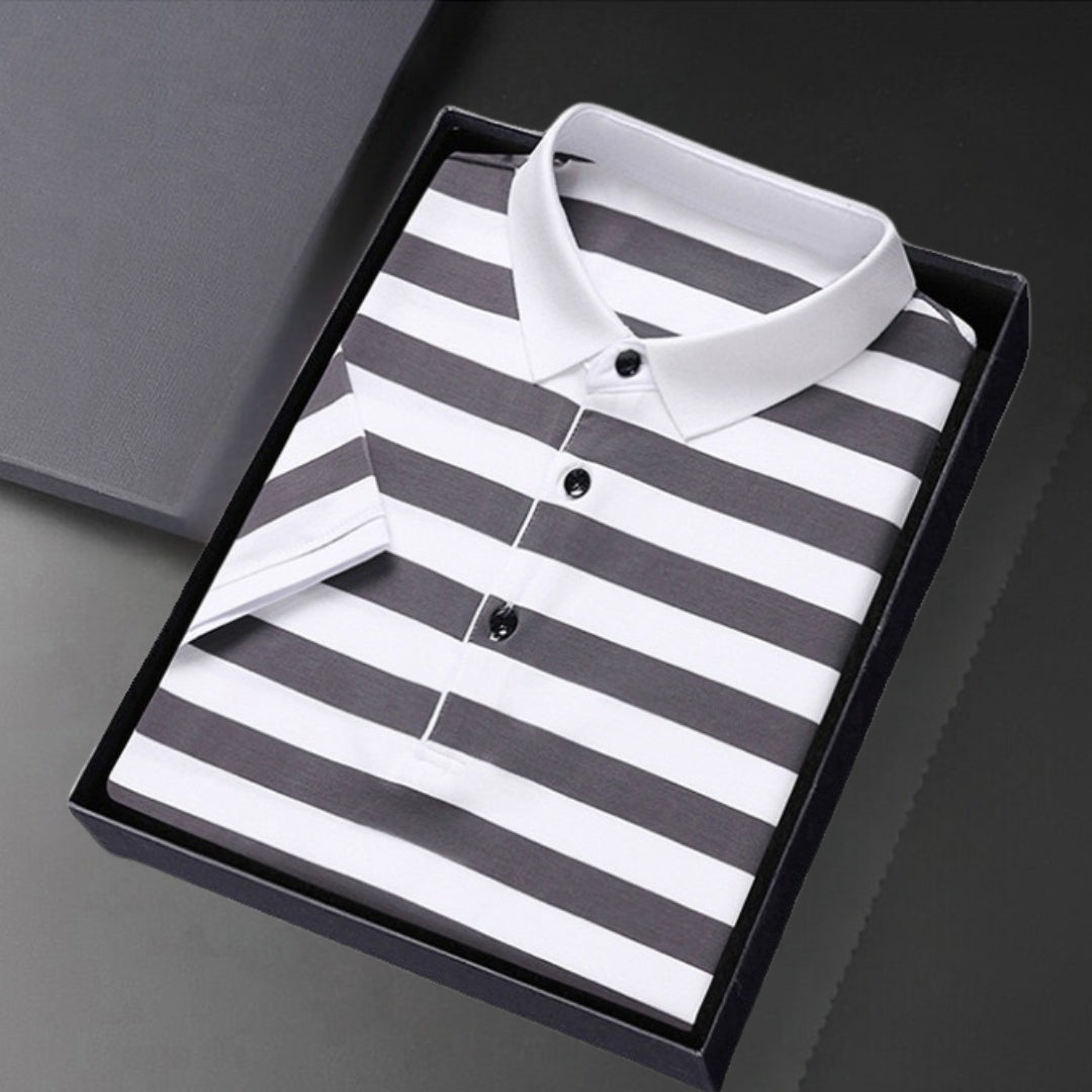 Chemise Polo Rayée Homme Classique