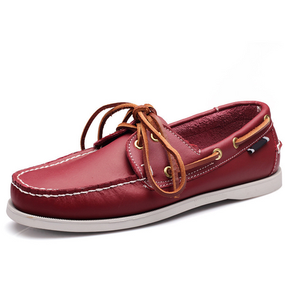 Chaussures Loafer Homme Cuir Ergonomique avec Lacets