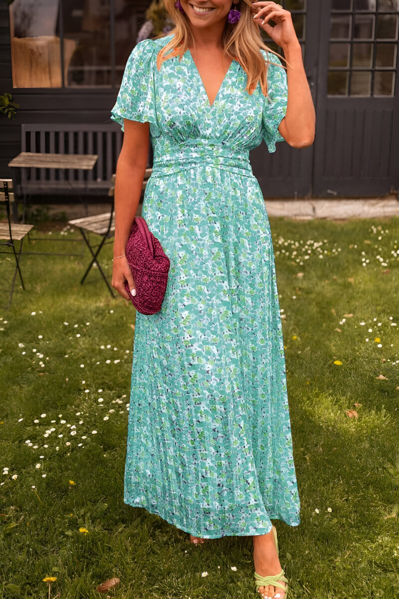 Robe Maxi Élégante Colorée et Féminine