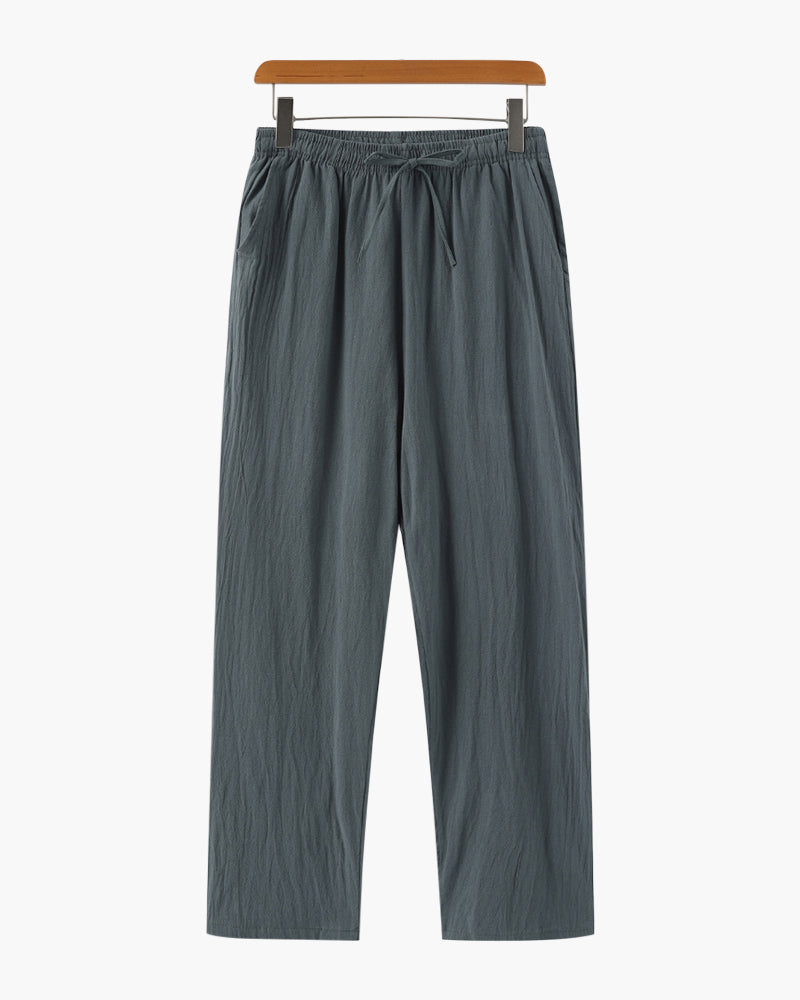 Pantalon Lin Homme Élastique pour Été