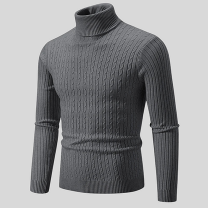 Pull Col Roulé Élégant pour Homme