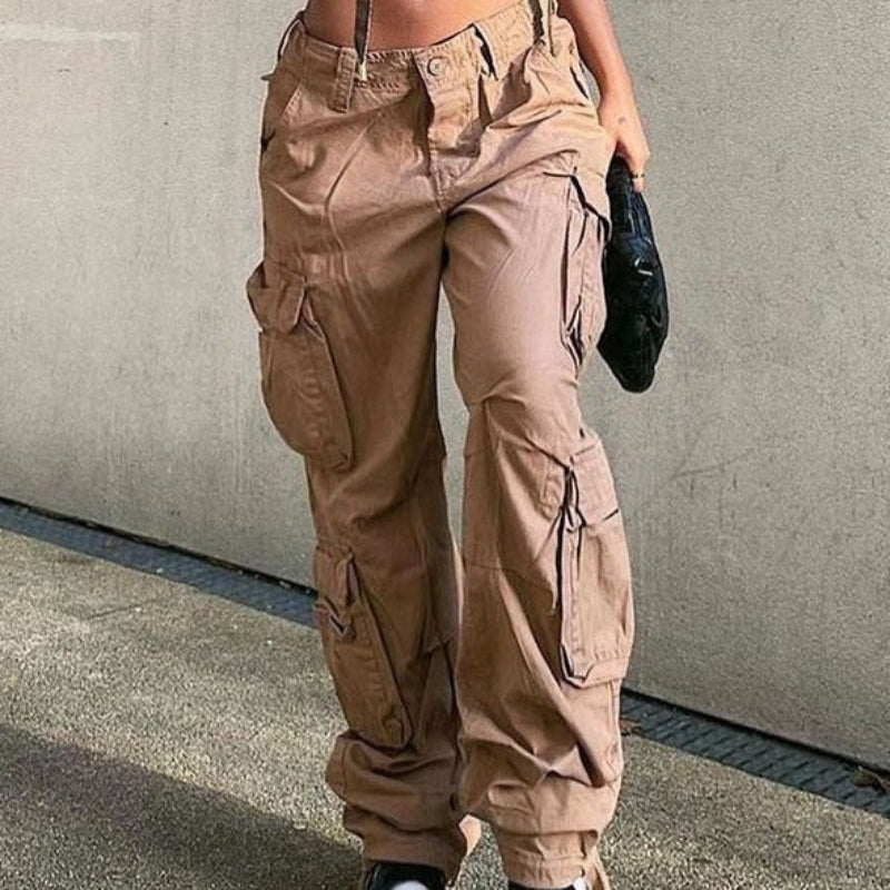 Pantalon Cargo Casual avec Poches Multi-Fonctions