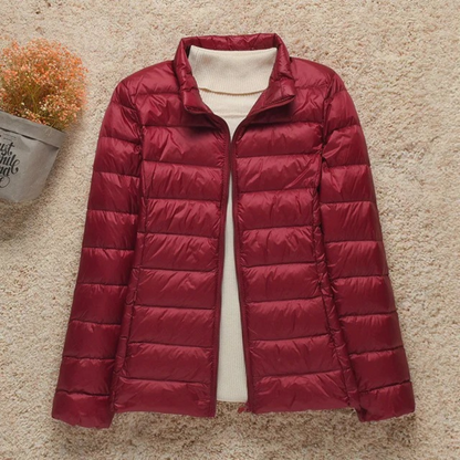 Veste Matelassée Femme Légère Capuche Fonctionnelle Coupe Ajustée