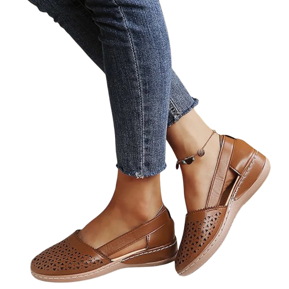 Chaussures Plates Confort à Bout Arrondi pour Femme