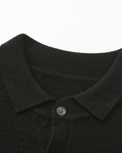 Pull Cashmere Homme Col Polo Élégant