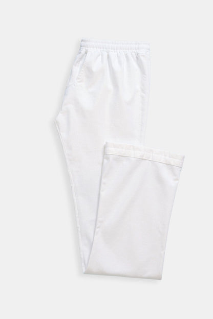 Pantalon de survêtement Homme Blanc avec Cordons de Serrage