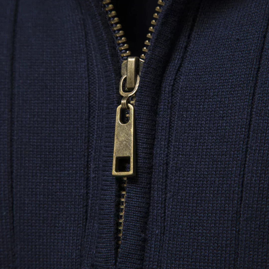Pull à Manches Longues pour Homme avec Fermeture Éclair