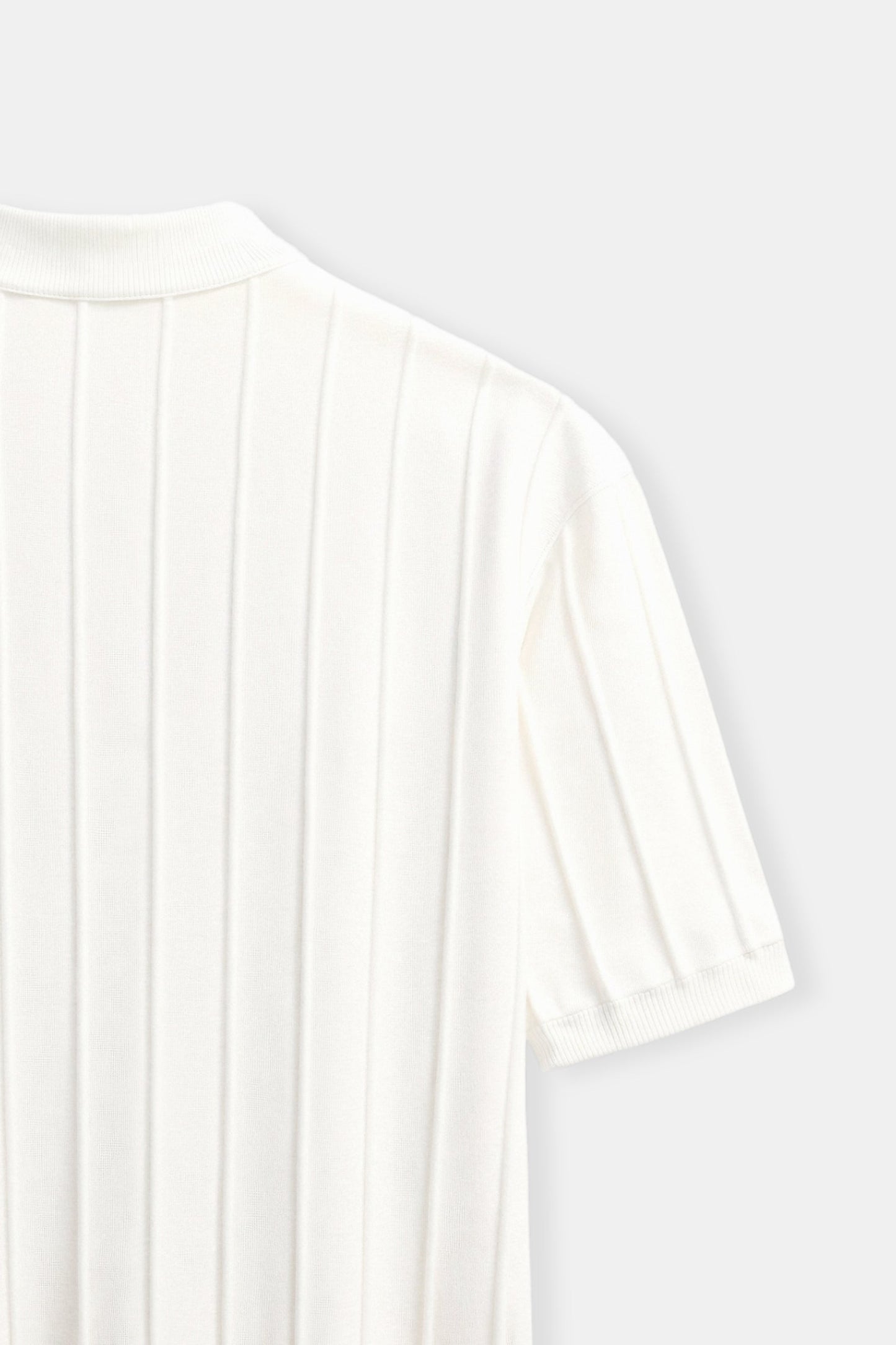 T-Shirt Rayé Classique Col Rond Épais et Confortable