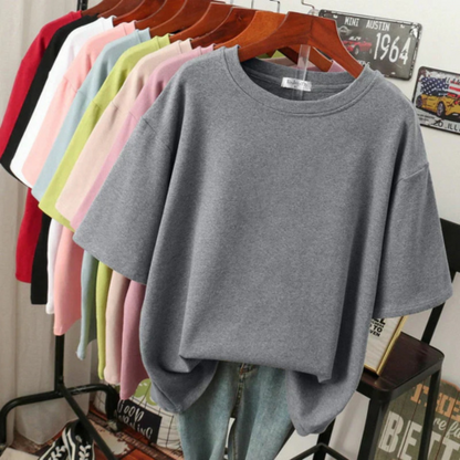 T-shirt femme oversize en coton doux et confortable