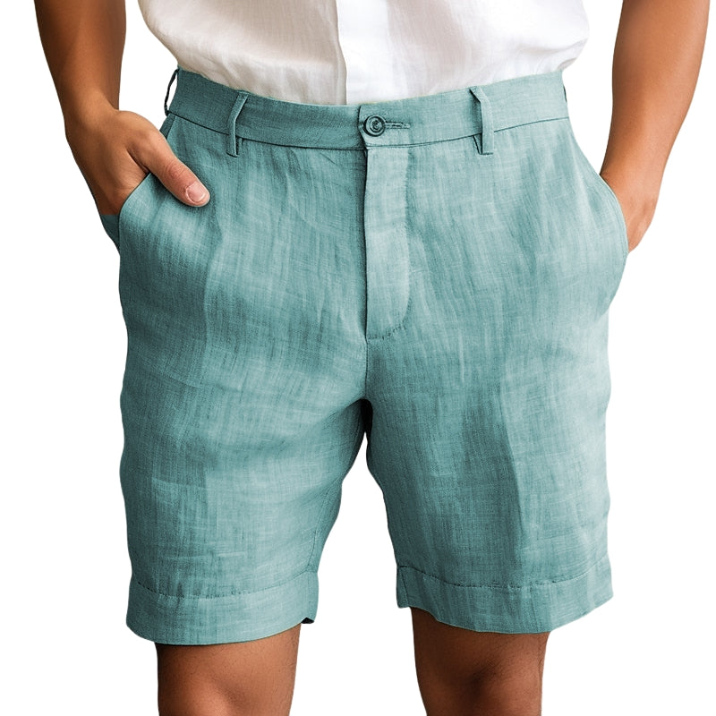 Pantalon Court Décontracté à Fermeture Éclair