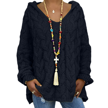 Pull Femme Long Manches Doux et Élégant