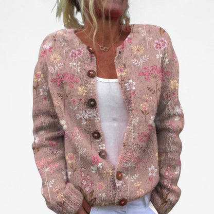 Cardigan Féminin Manches Longues à Boutons