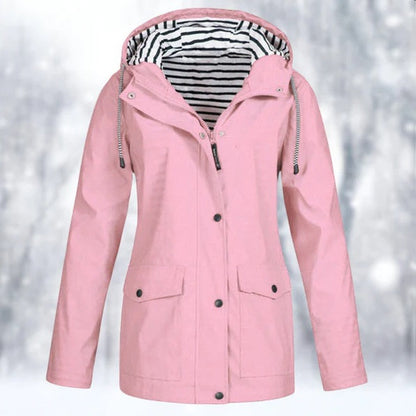 Veste Imperméable Femme Jaune Citron Legère et Étanche