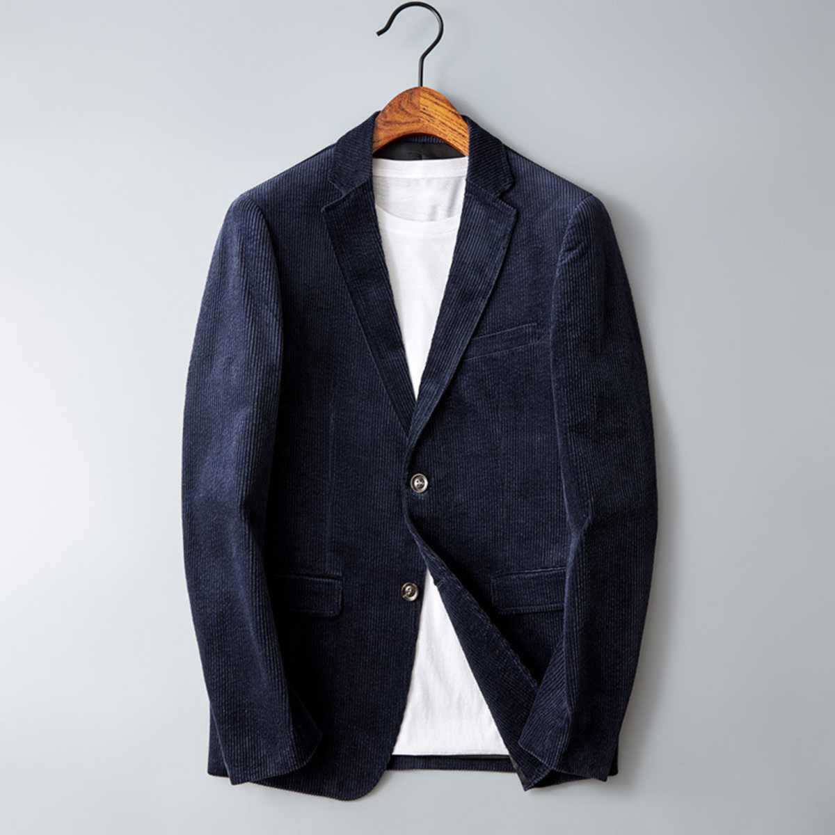 Blazer Homme Slim Fit Noir Élégant