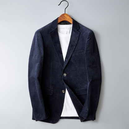 Blazer Homme Slim Fit Noir Élégant