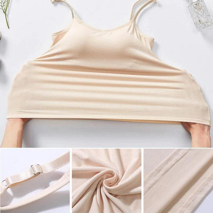 Camisole Femme avec Soutien-gorge Intégré Maille Respirante Maintien