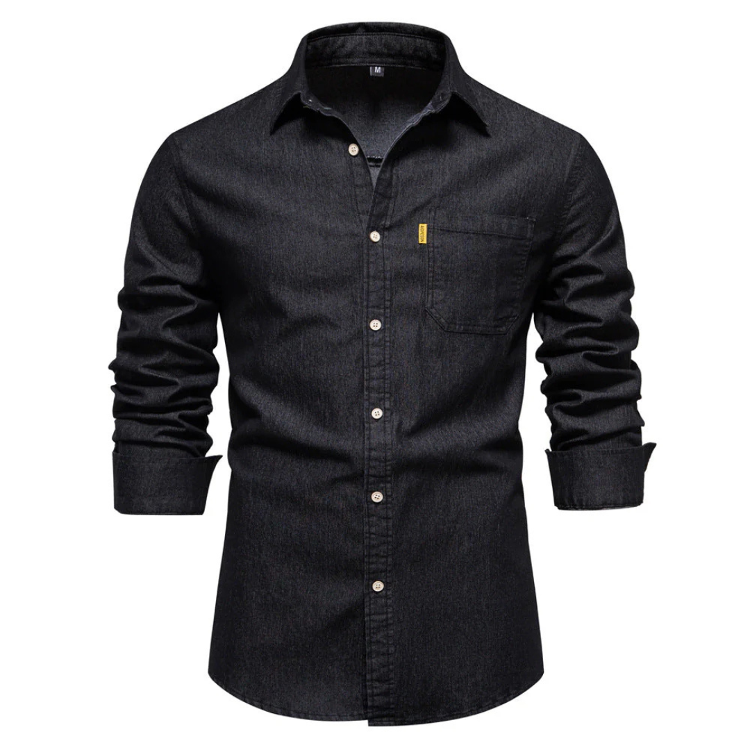 Chemise Homme Traditionnelle Manches Longues Coton - PanierRoyale