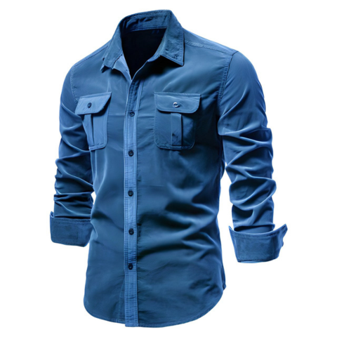 Chemise Homme Manches Longues Classique et Confortable