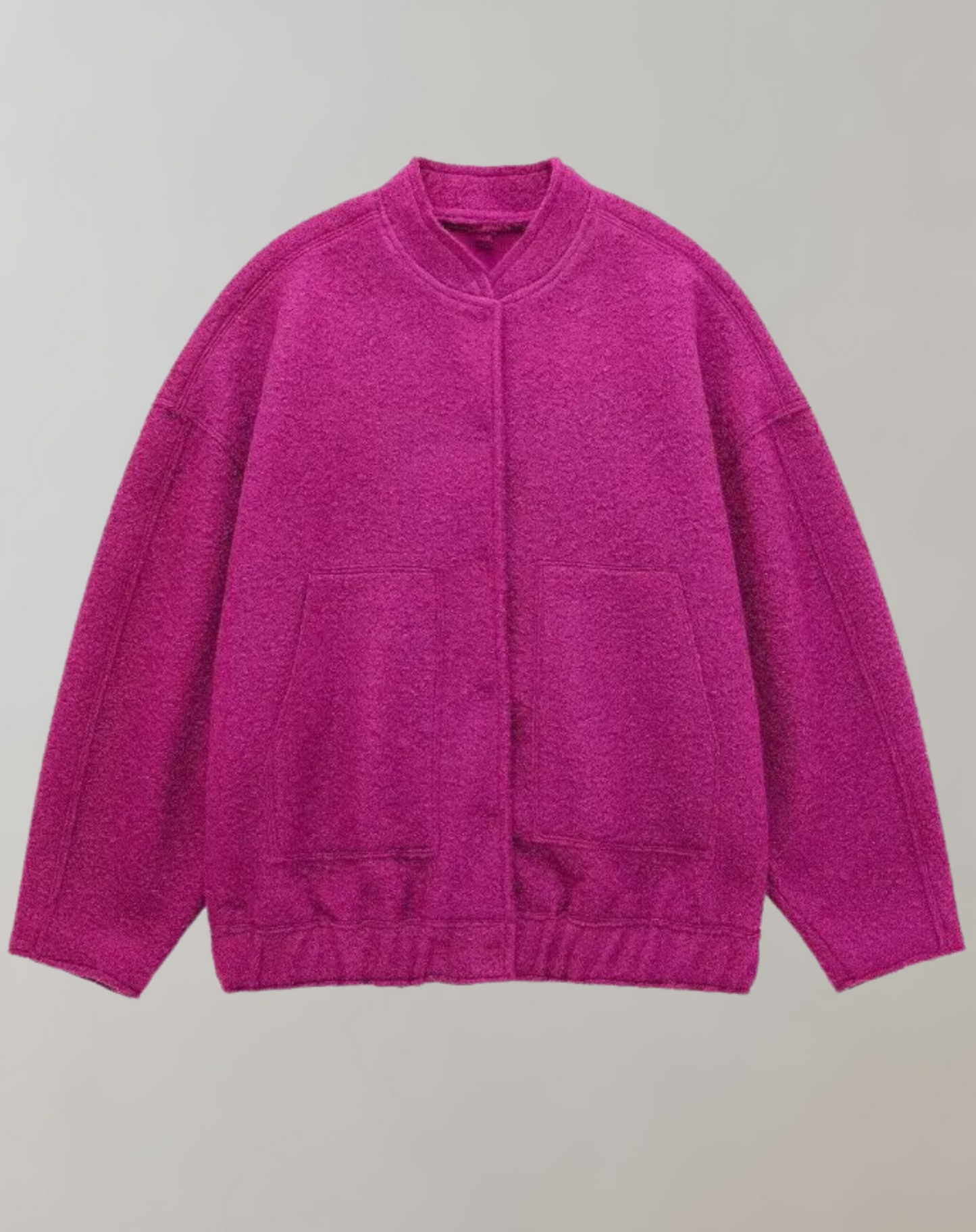Blouson Bomber Sport Casual à Fermeture Éclair