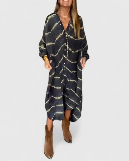 Robe Blouse Féminine en Batik Coloré