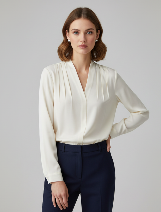 Blouse femme manches bouffantes coupé cintré - BerlinGlamour