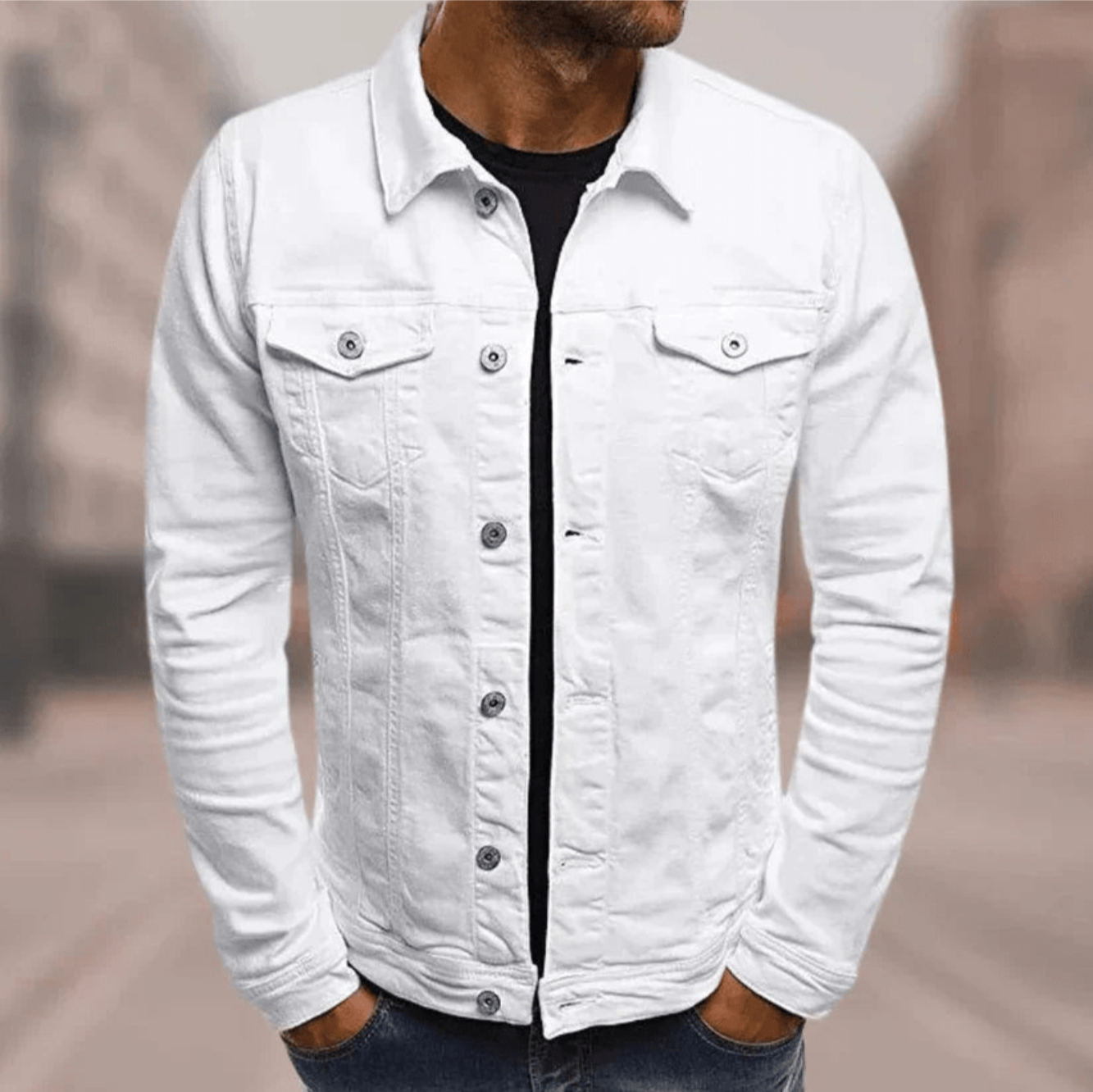 Veste Jean Décontractée pour Homme