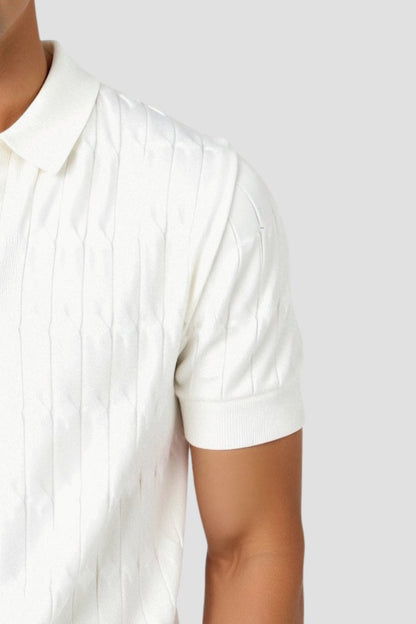 Chemise Polo Homme Blanche Classique Élégante