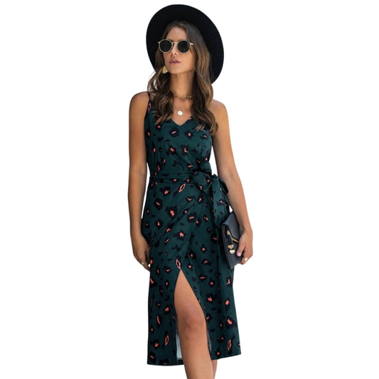 Robe Été Sans Manches Col V Décontractée - PanierRoyale