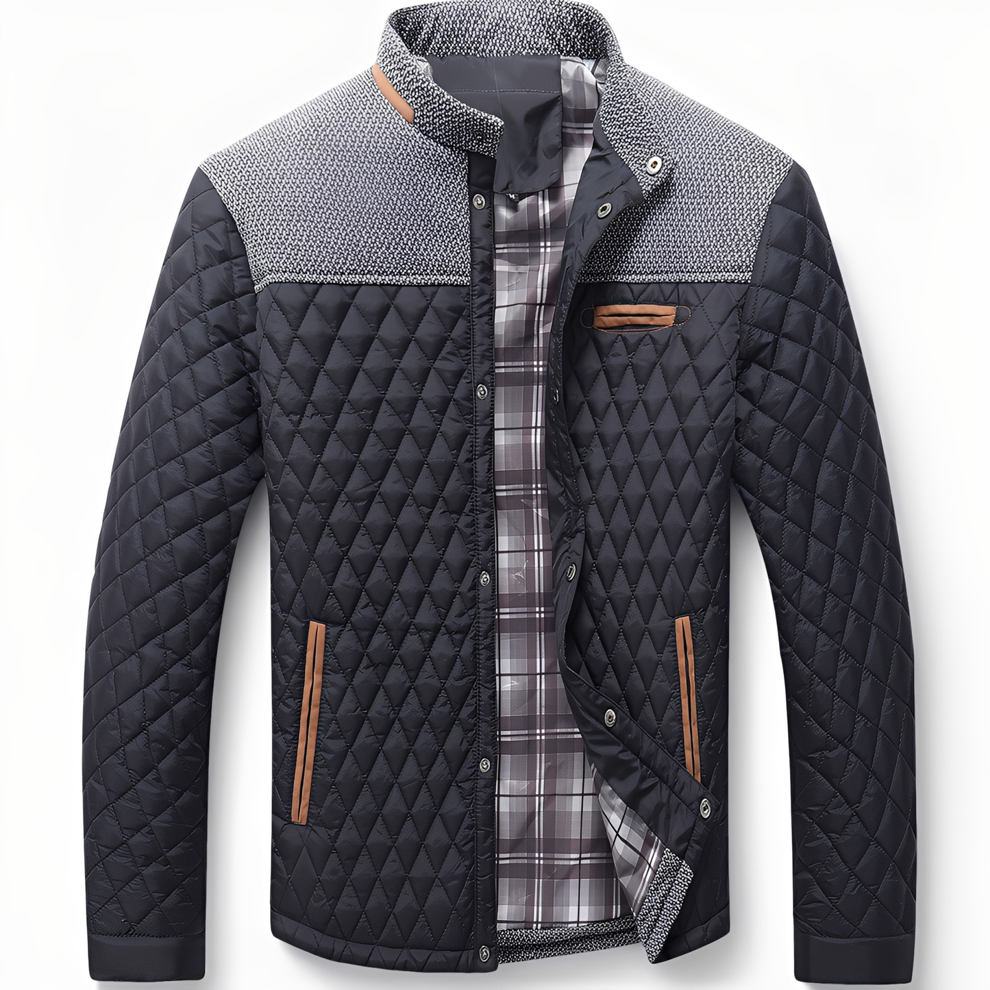Veste Doudoune Hiver Homme avec Capuchon et Manches Longues