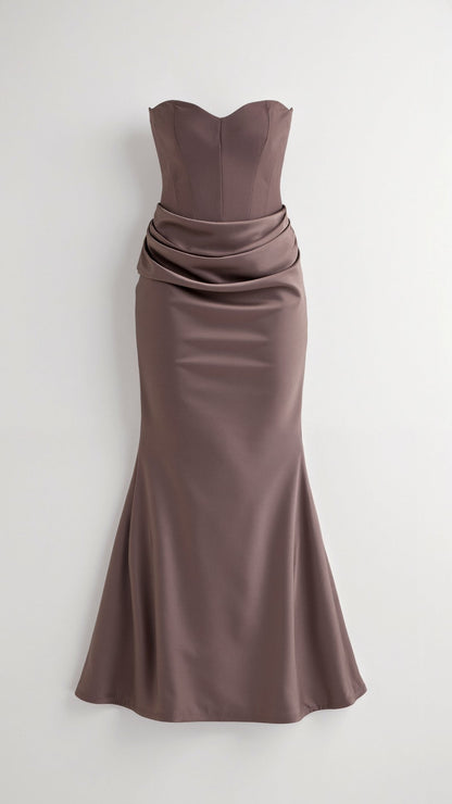 Robe de cérémonie femme longue pour invitées de mariage