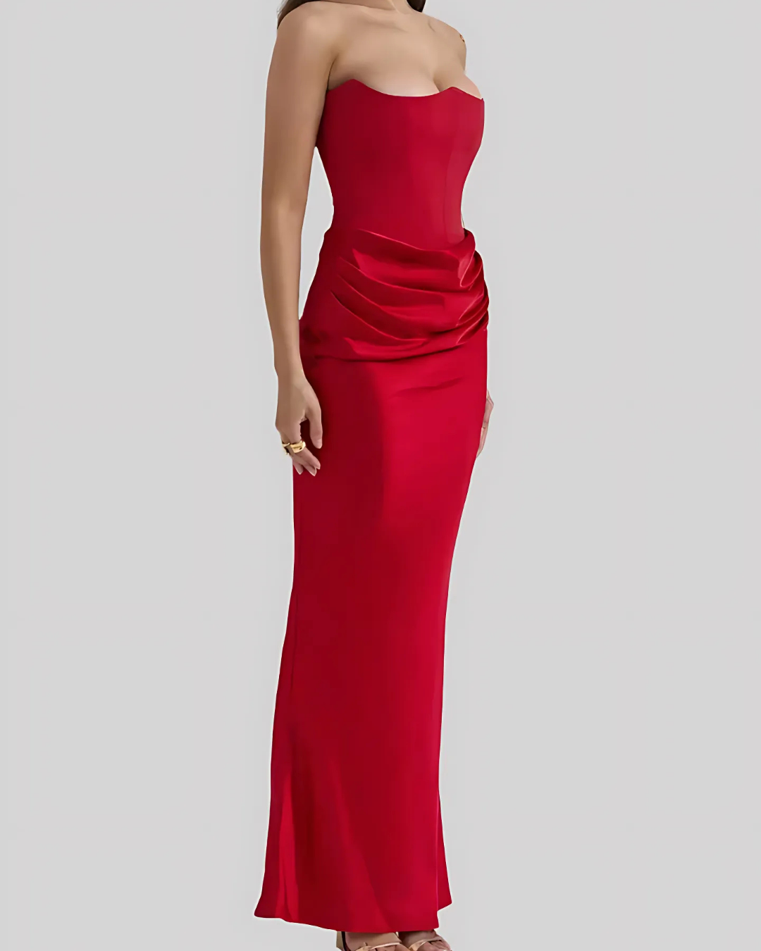 Robe de Mariage pour Invitée Féminine Élégante Longue
