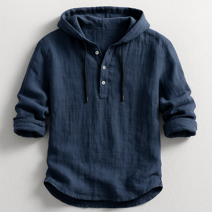 Chemise à capuche coton homme décontractée et légère