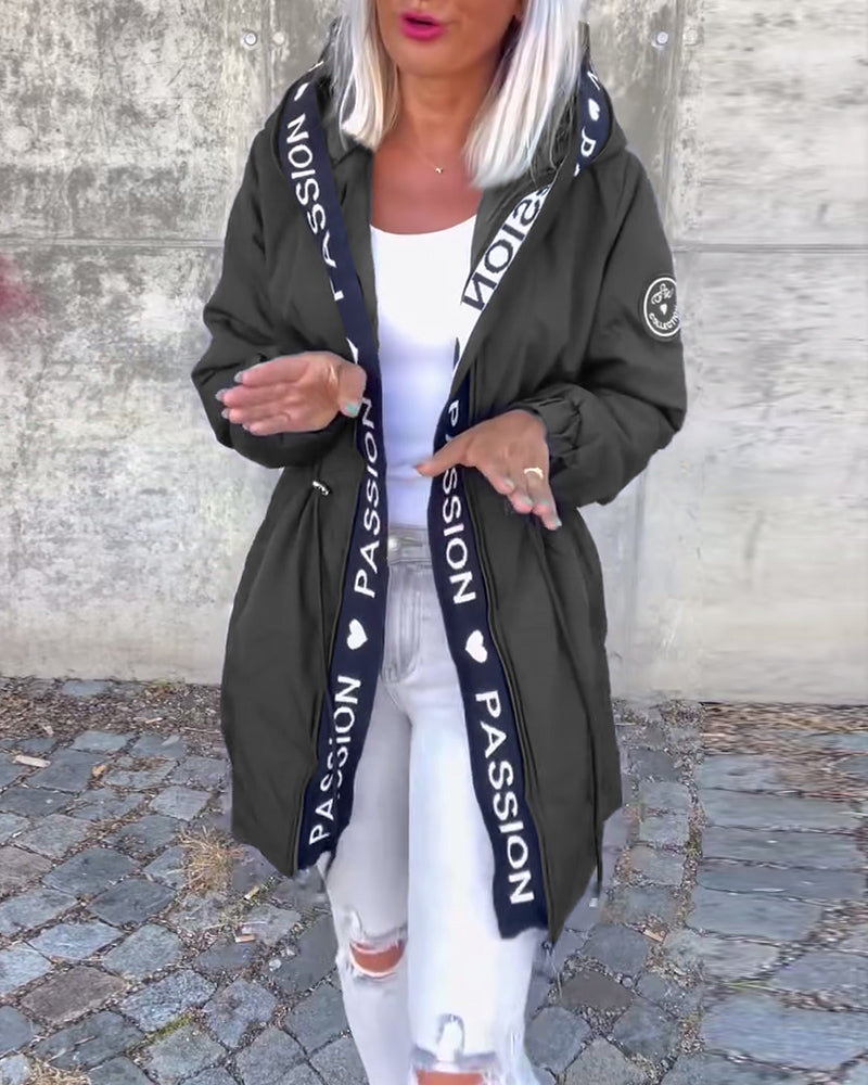 Trench-coat Femme Léger Coupe Ample Long à Capuche