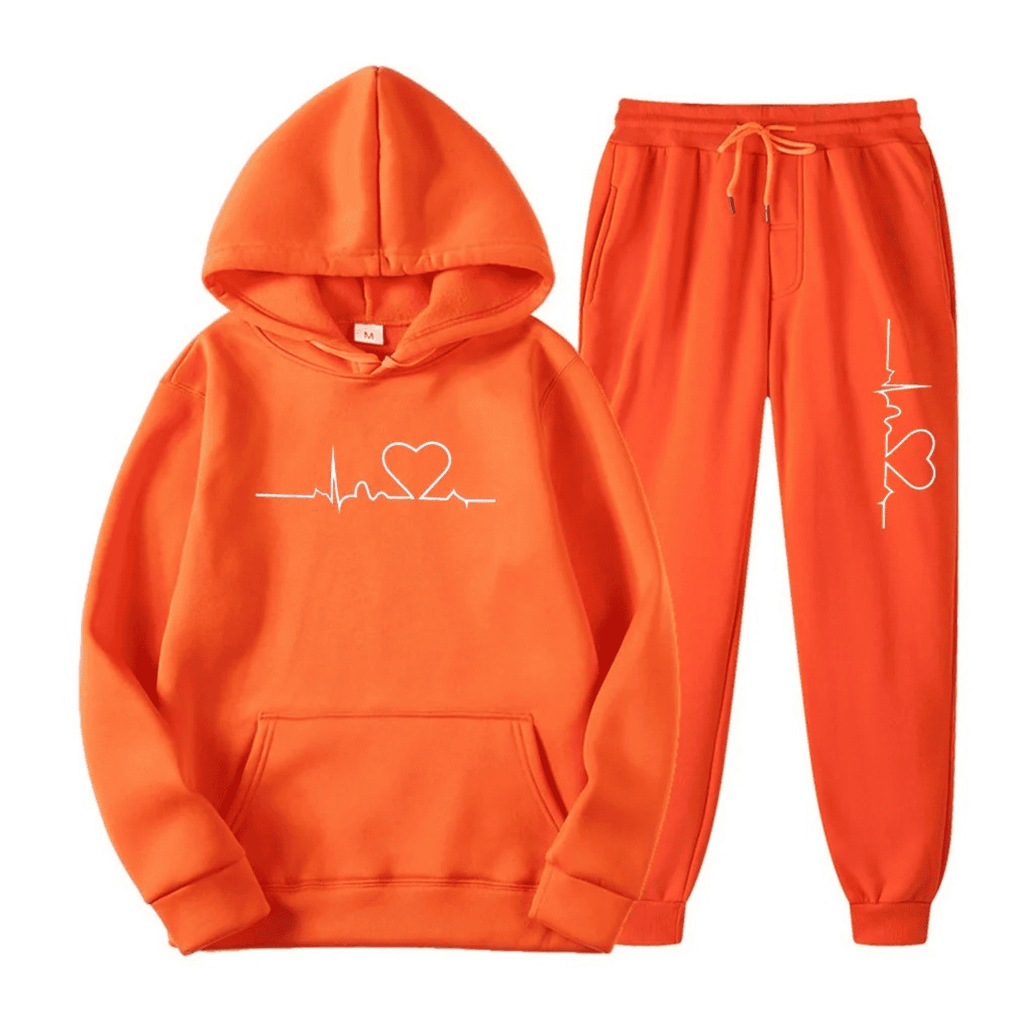 Sweat à Capuche et Pantalon de Sport Femme Cœur Amour