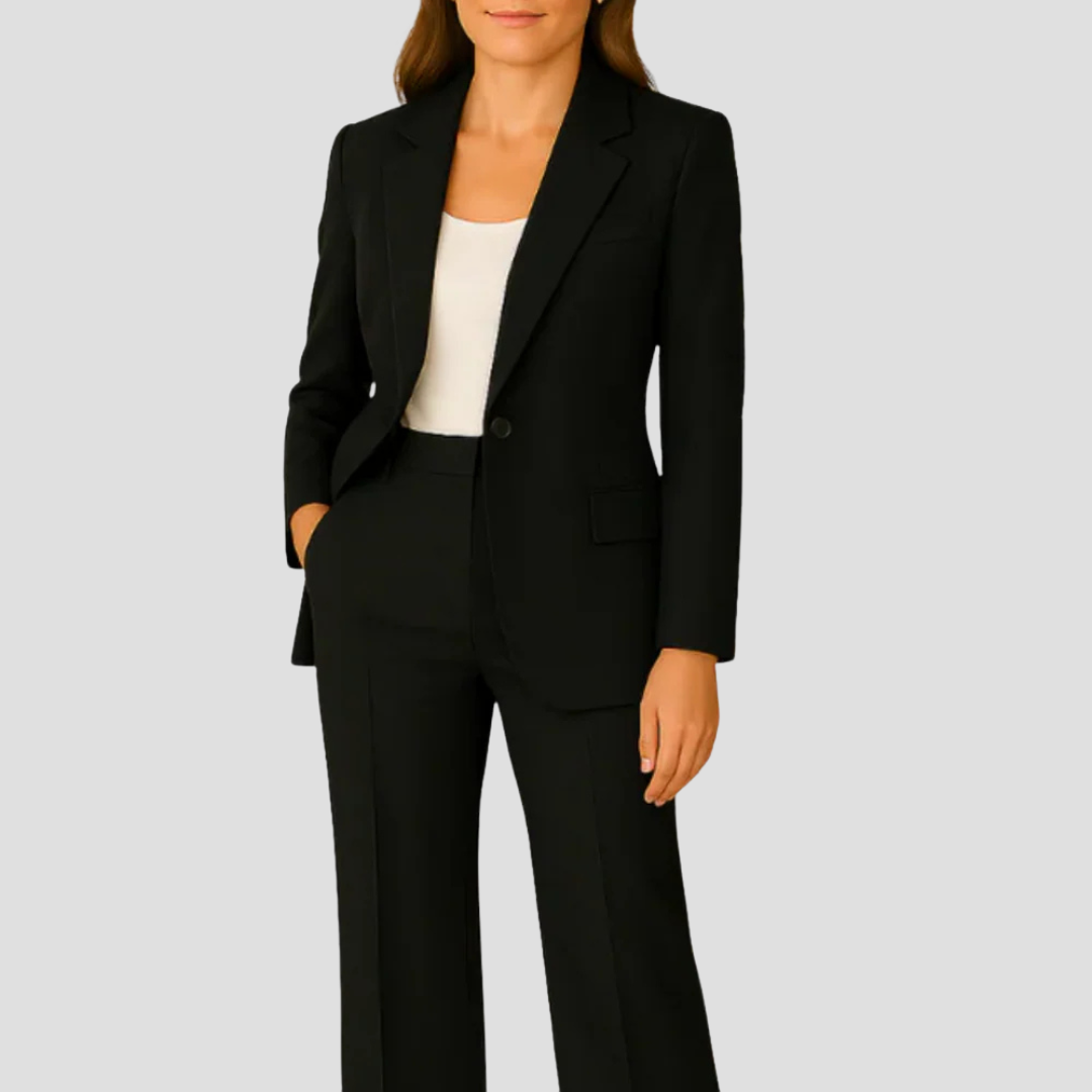 Costume Féminin Tailleur Long avec Pantalon
